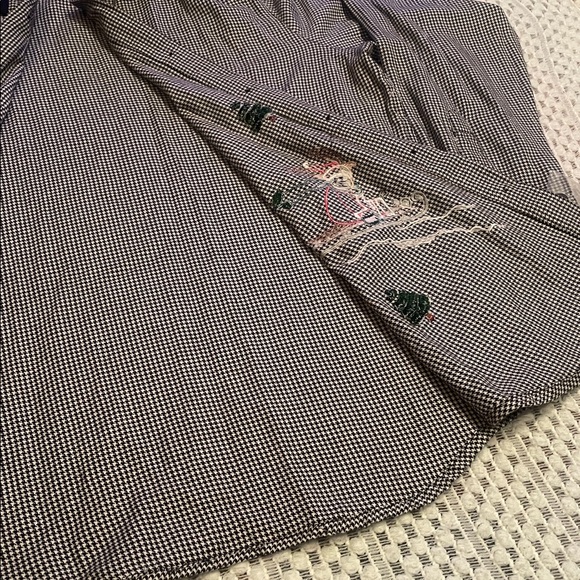 NWT Vintage Lemon Grass Studio Holiday Button Up Shirt with Snowman Design - Picture 10 of 13